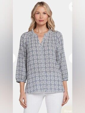 NYDJ Pintuck Blouse NWT Size 1X